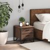vidaXL Nattbord brun eik 40x41x40 cm konstruert tre