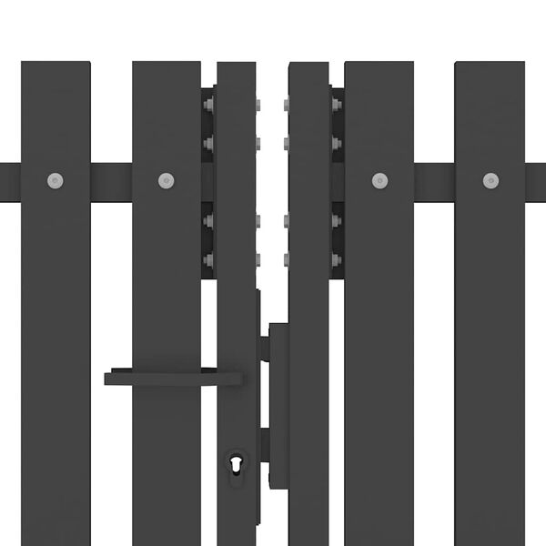 vidaXL Hagegjerde st&aring;l 400x125 cm antrasitt