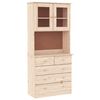 vidaXL Highboard ALTA 77x35x165 cm heltre furu
