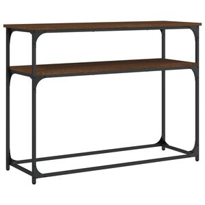 vidaXL Konsollbord brun eik 100x35,5x75 cm konstruert tre