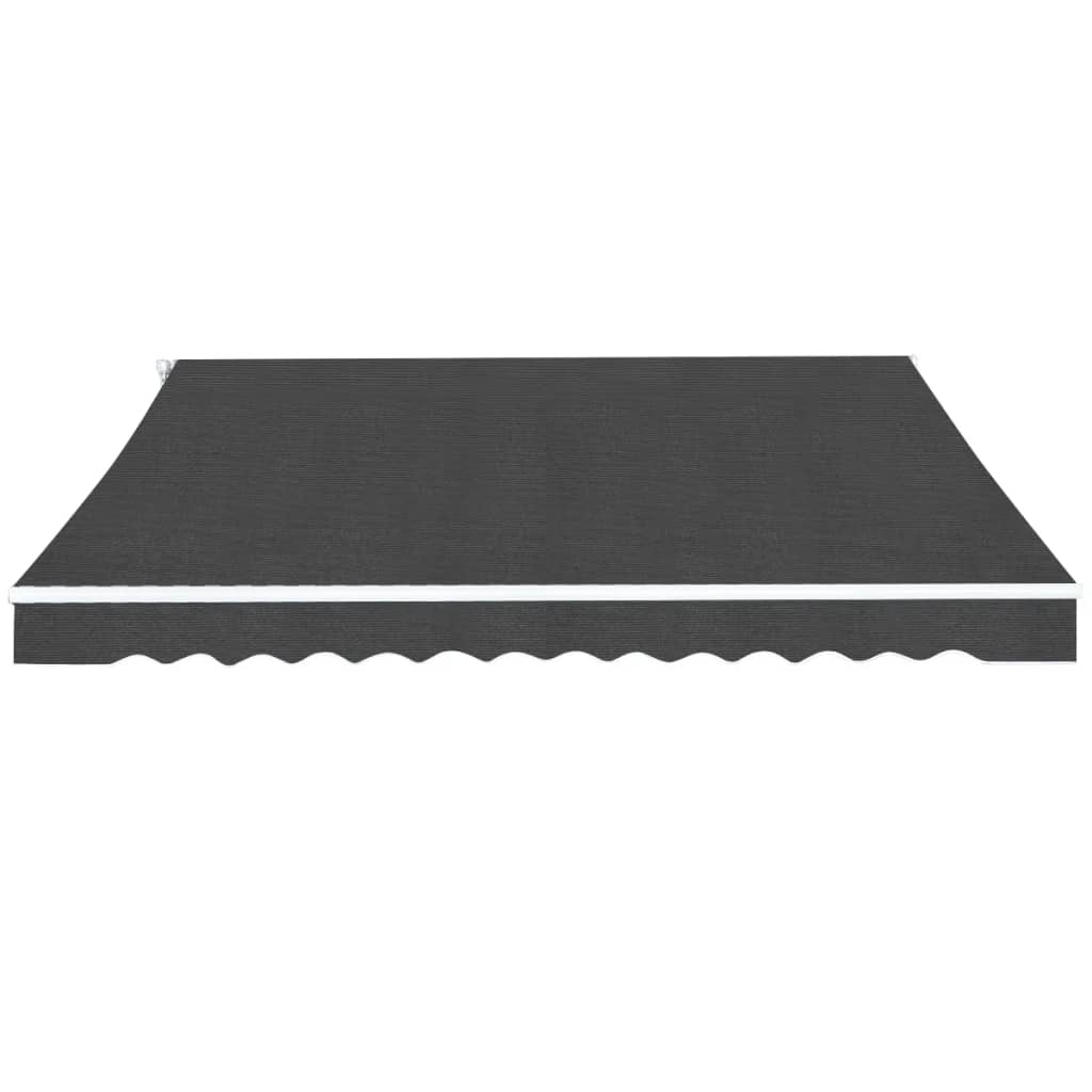 vidaXL Foldbar markise manuell 400 cm antrasitt