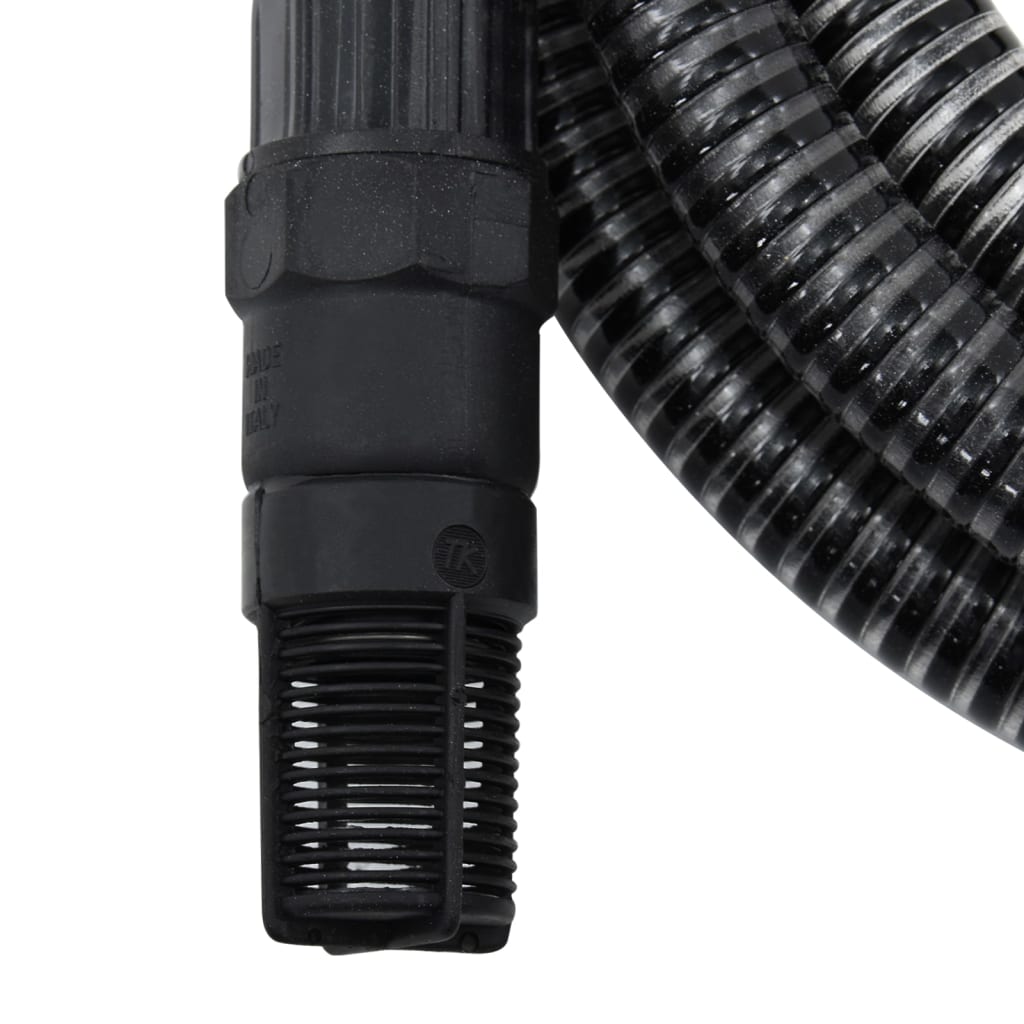 vidaXL Sugeslange med messingkoblinger svart 1,1" 4 m PVC