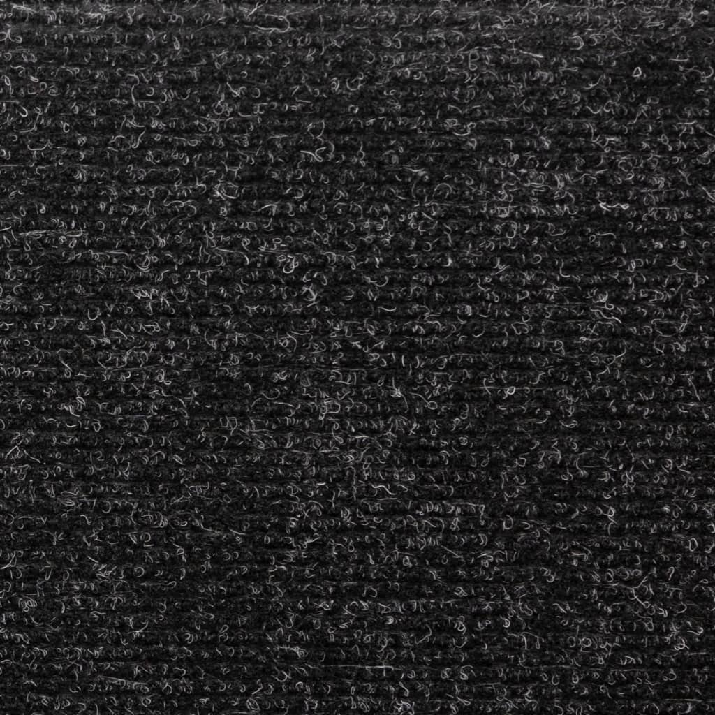 vidaXL Selvklebende trappematter 10 stk svart 65x21x4 cm nålestempel