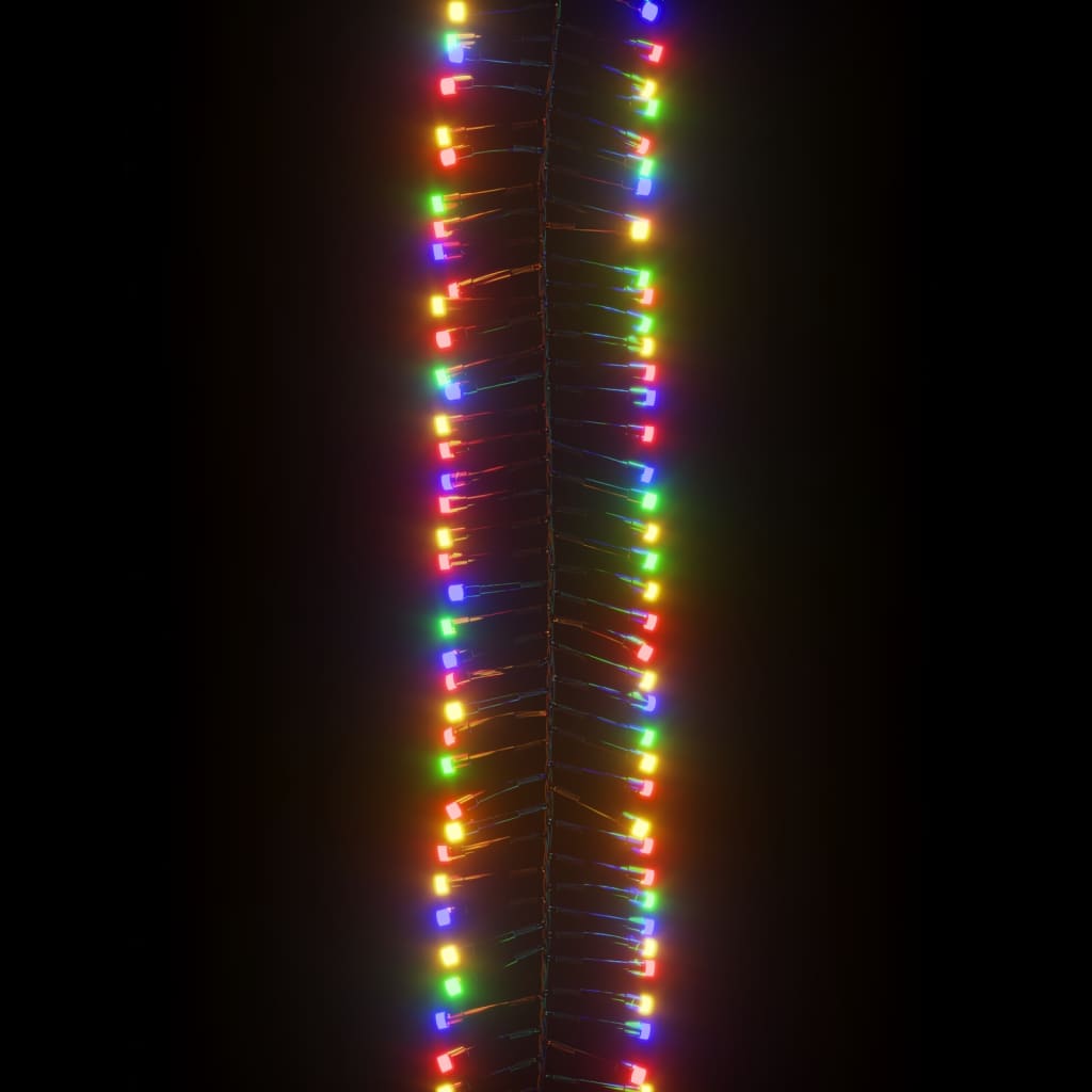 vidaXL LED-strenglys med 400 lysdioder fargerik 7,4 m PVC