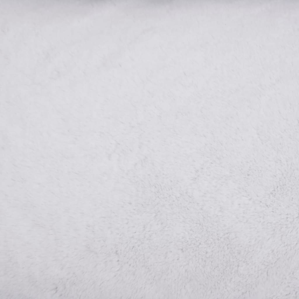 vidaXL Hundeseng grå og hvit 85,5x70x23 cm fleece med linutseende