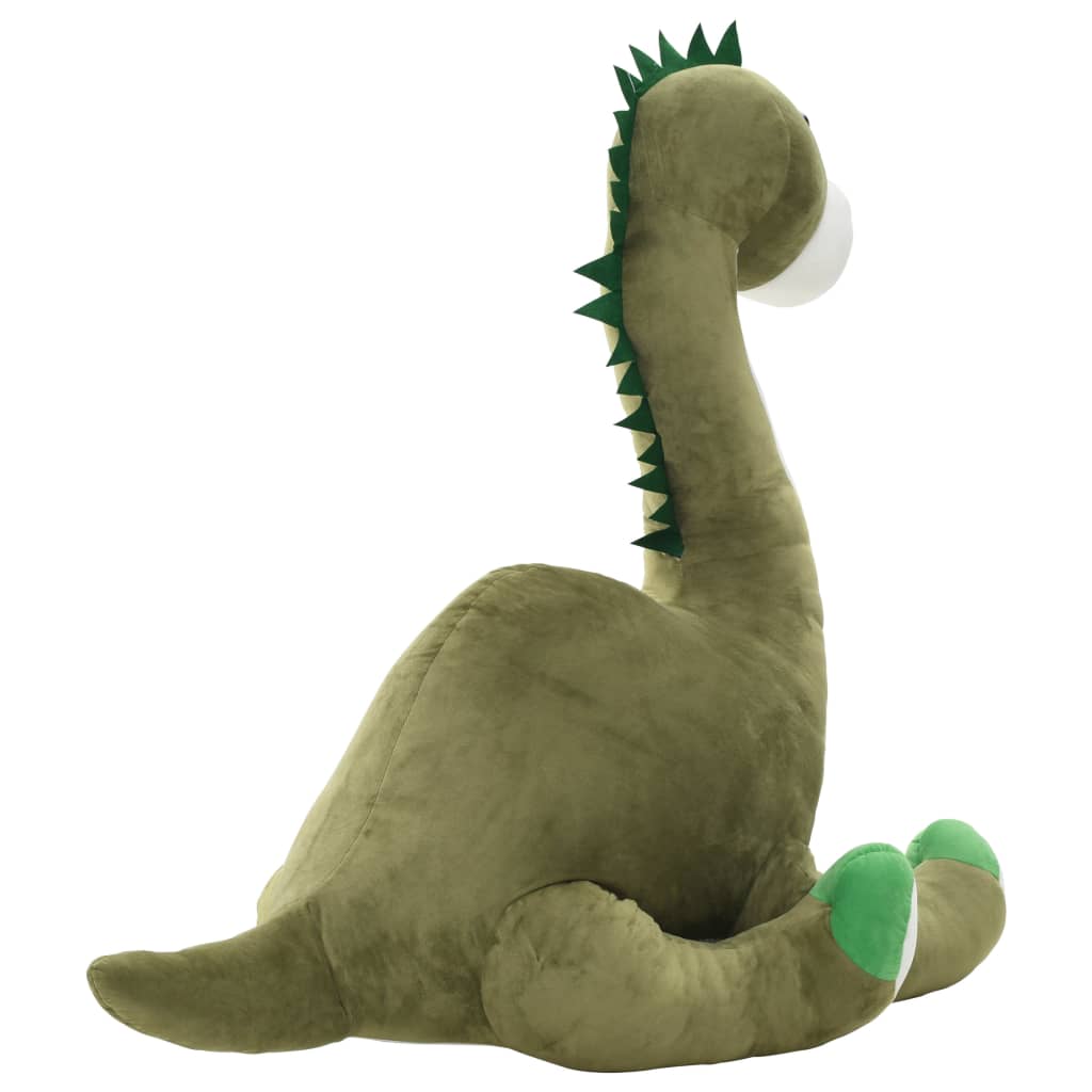 vidaXL Lekebrontosaurus i plysj grønn