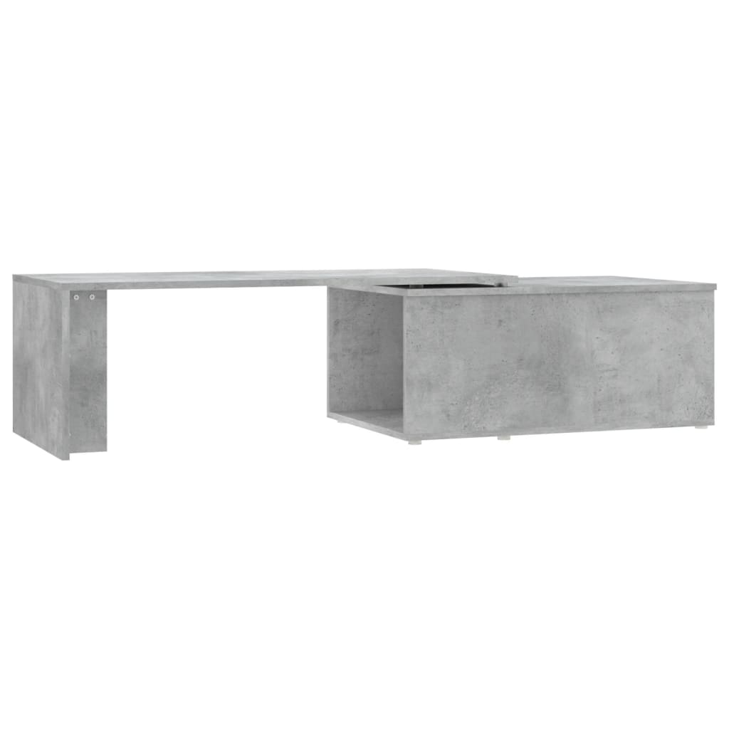 vidaXL Salongbord betonggrå 150x50x35 cm sponplate