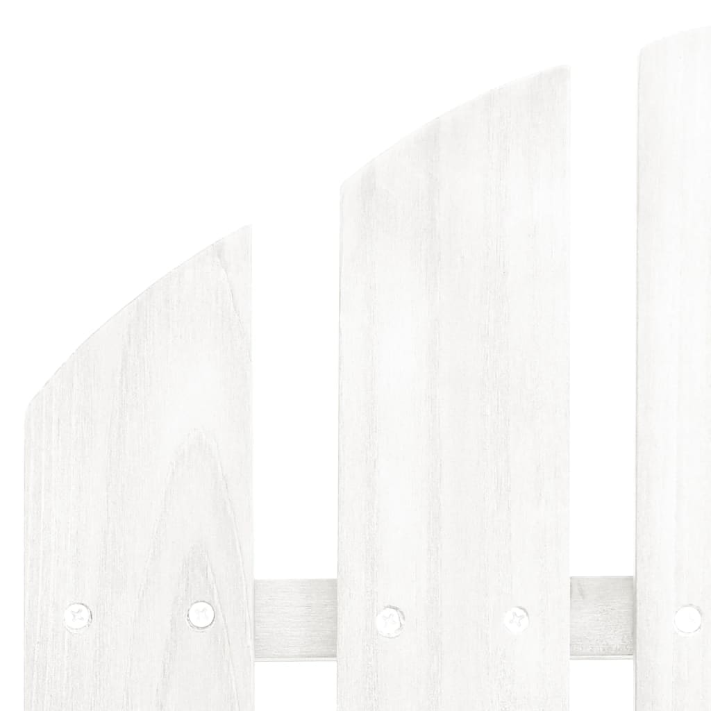 vidaXL Adirondack hagestol med bord heltre gran hvit