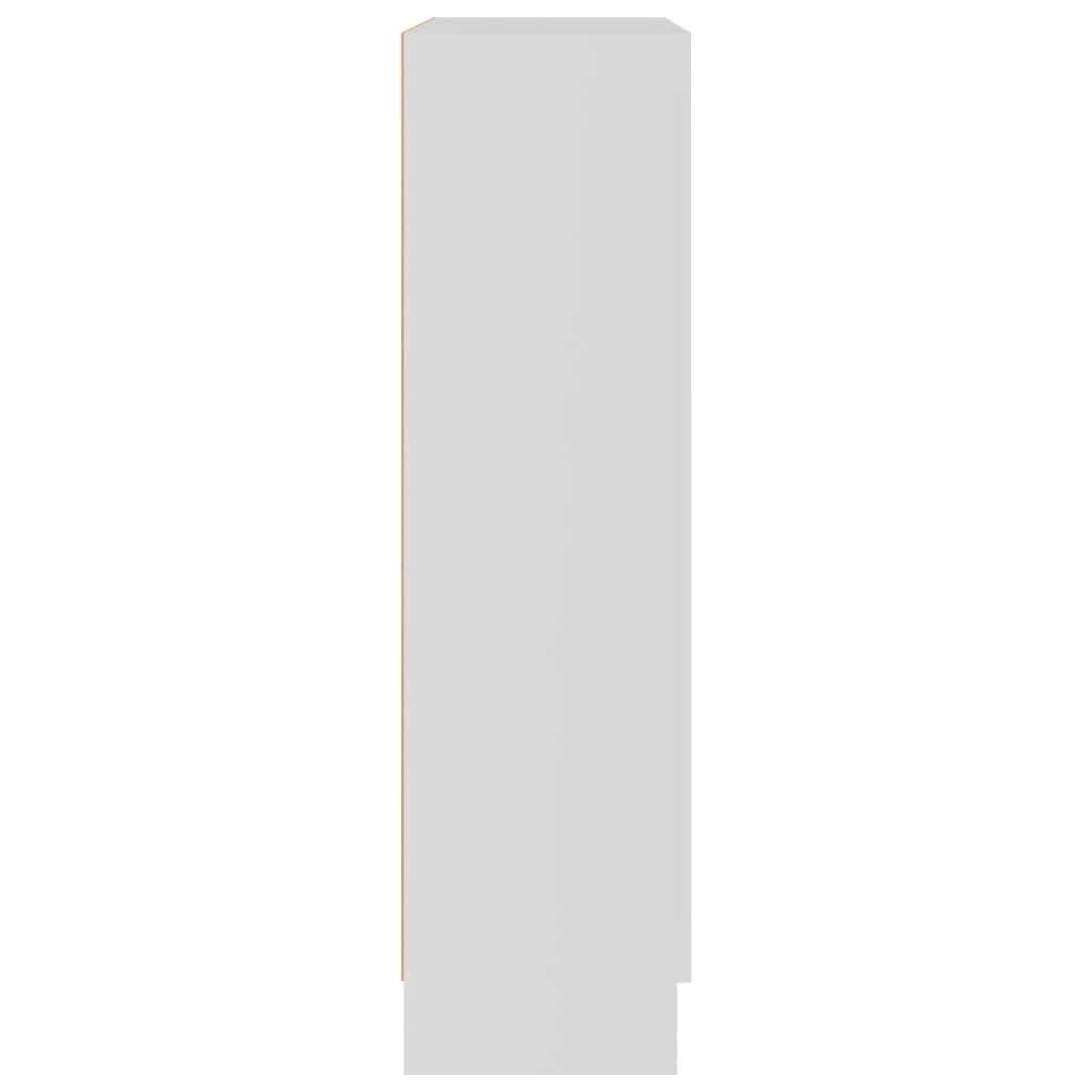 vidaXL Vitrineskap hvit 82,5x30,5x115 cm sponplate
