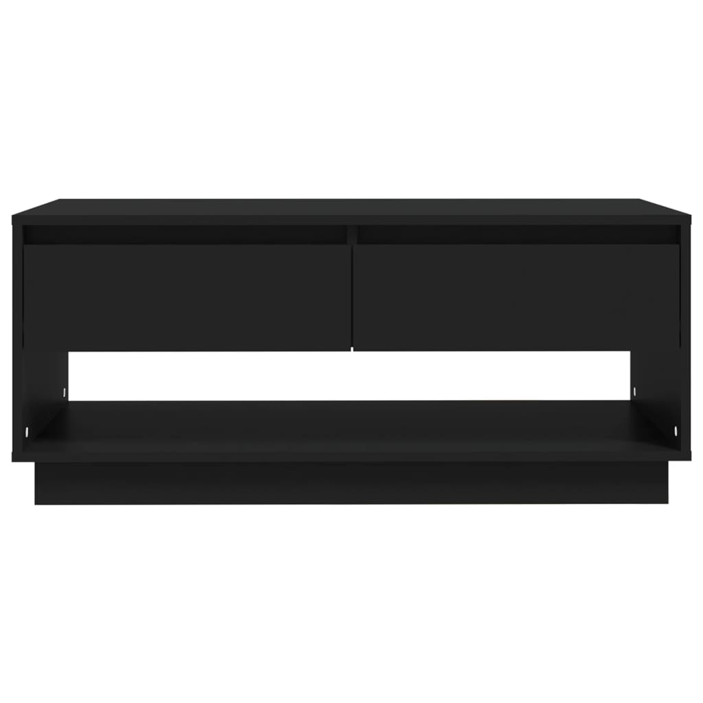 vidaXL Salongbord svart 102,5x55x44 cm sponplate