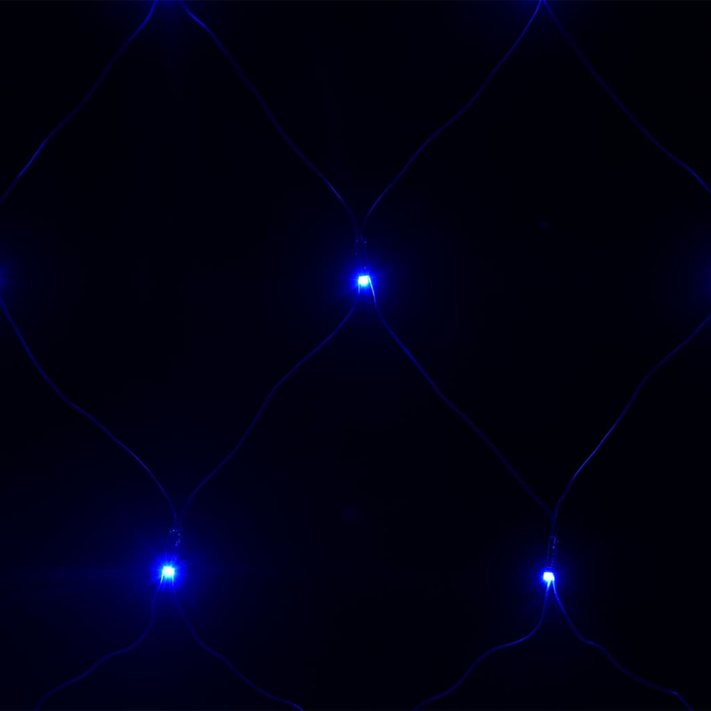 vidaXL Julenettlys blå 4x4 m 544 lysdioder innendørs og utendørs