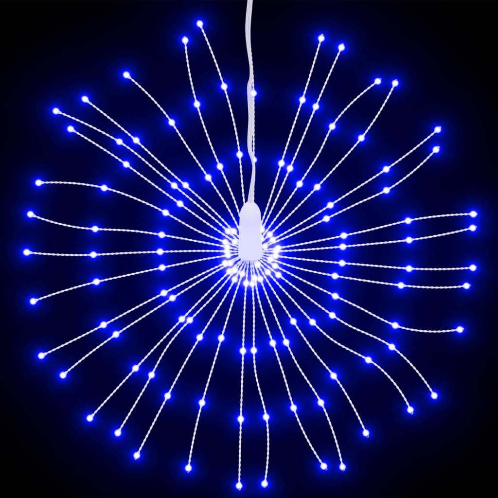 vidaXL Julestjernelys 140 LED 4 stk blå 17 cm