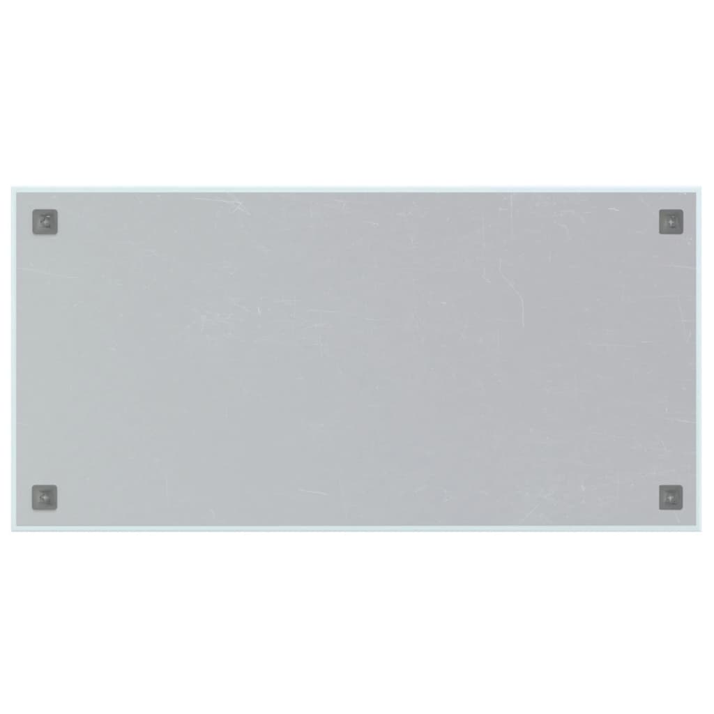 vidaXL Veggmontert magnettavle hvit 100x50 cm herdet glass