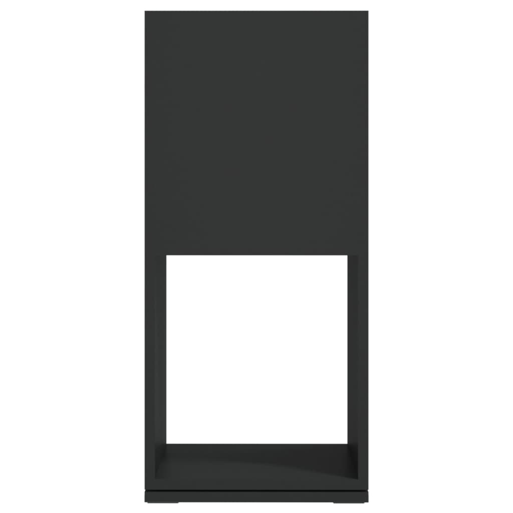 vidaXL Roterende skap svart 34,5x34,5x75,5 cm sponplate