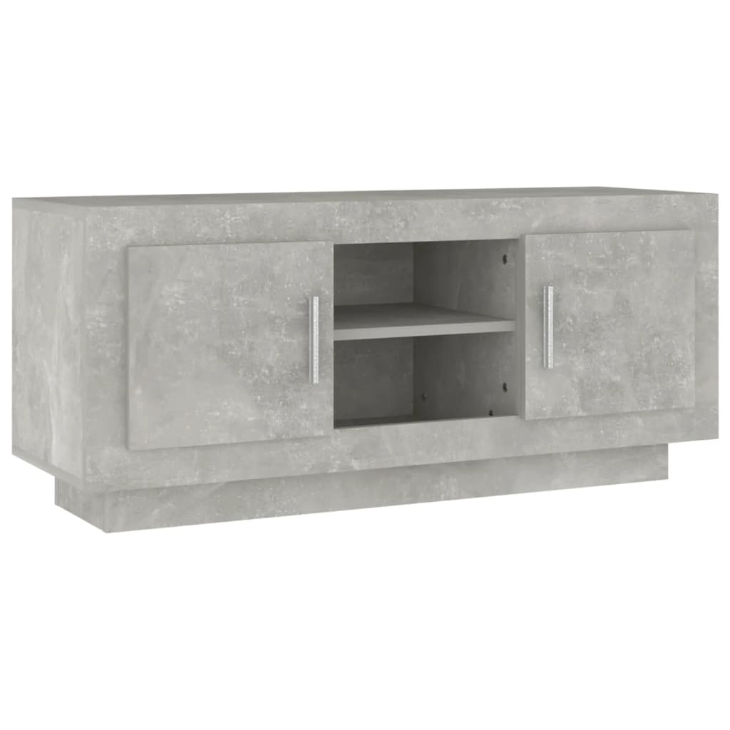 vidaXL TV-benk betonggrå 102x35x45 cm konstruert tre