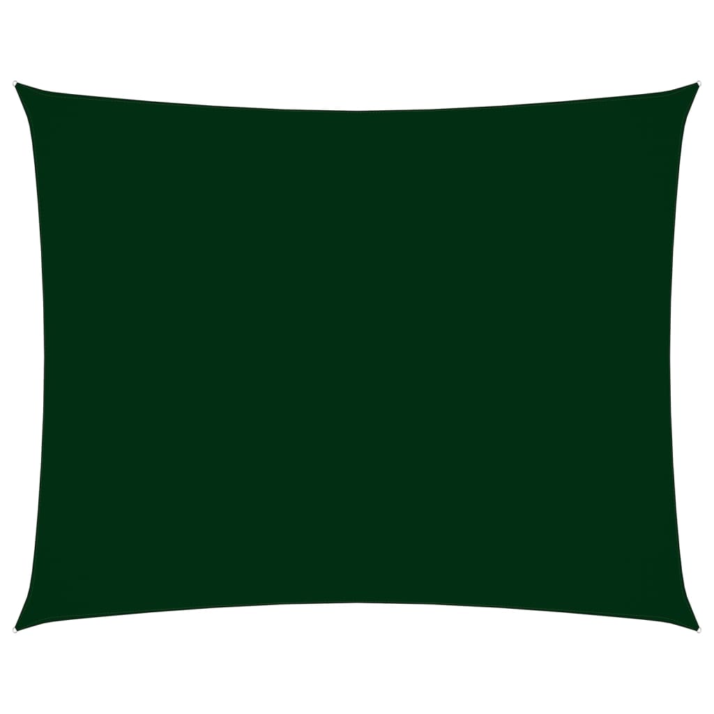 vidaXL Solseil oxfordstoff rektangulær 2x3,5 m mørkegrønn