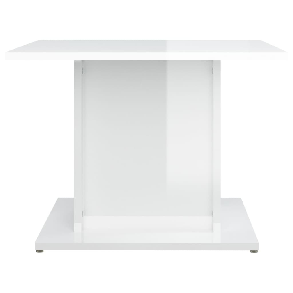 vidaXL Salongbord høyglans hvit 55,5x55,5x40 cm sponplate