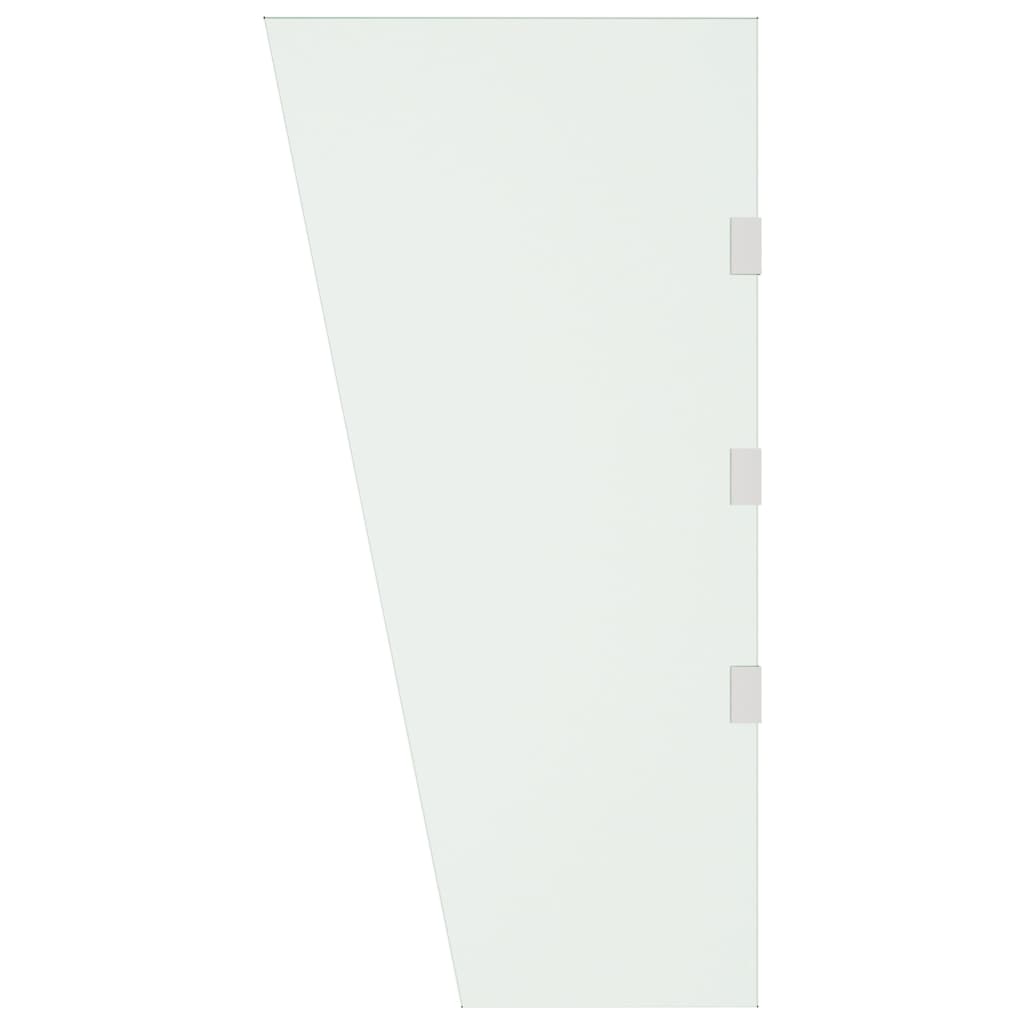 vidaXL Sidepanel for dørkalesje gjennomsiktig 50x100 cm herdet glass