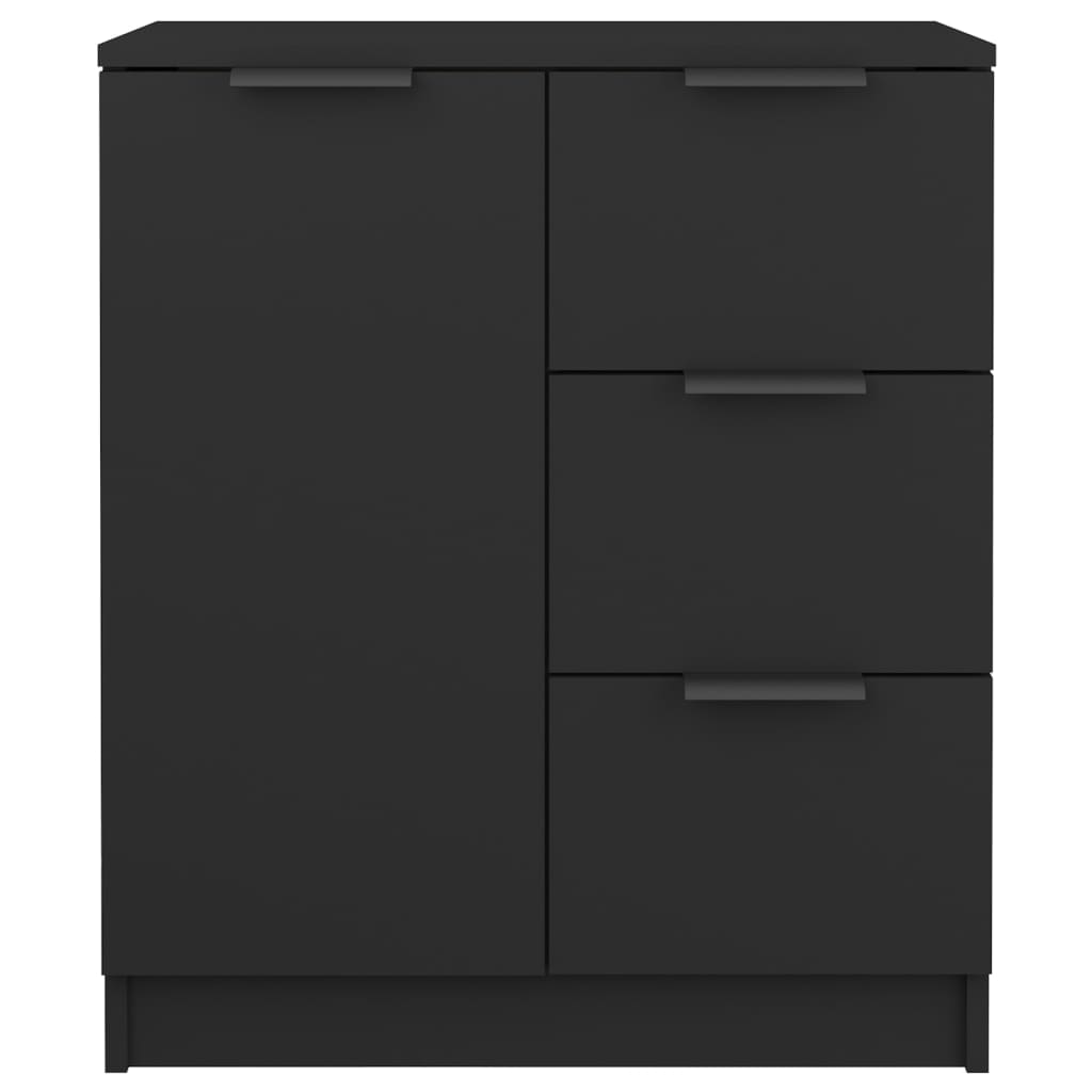 vidaXL Sidebord svart 60x30x70 cm konstruert tre