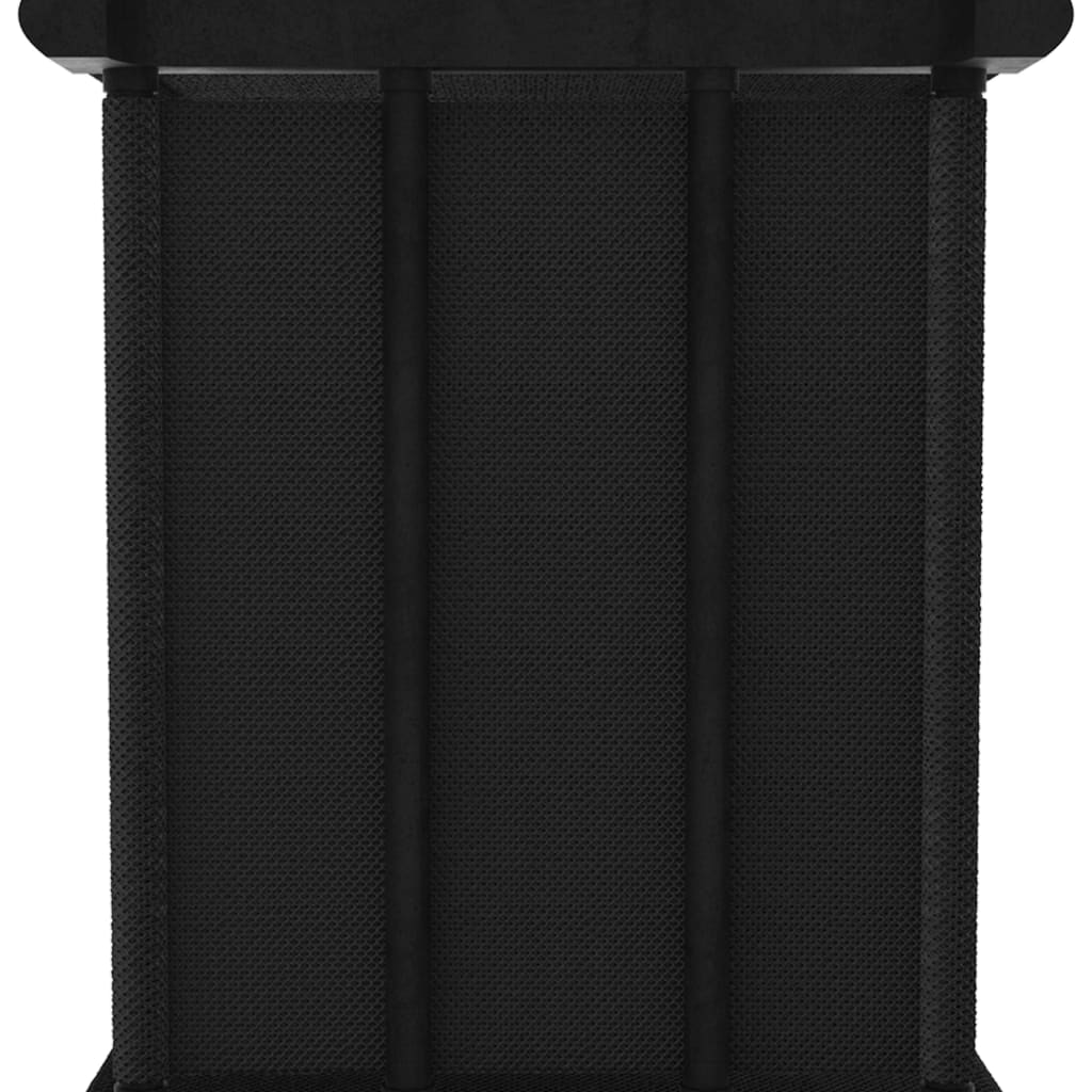 vidaXL Displayhylle med 5 kuber svart 103x30x72,5 cm stoff