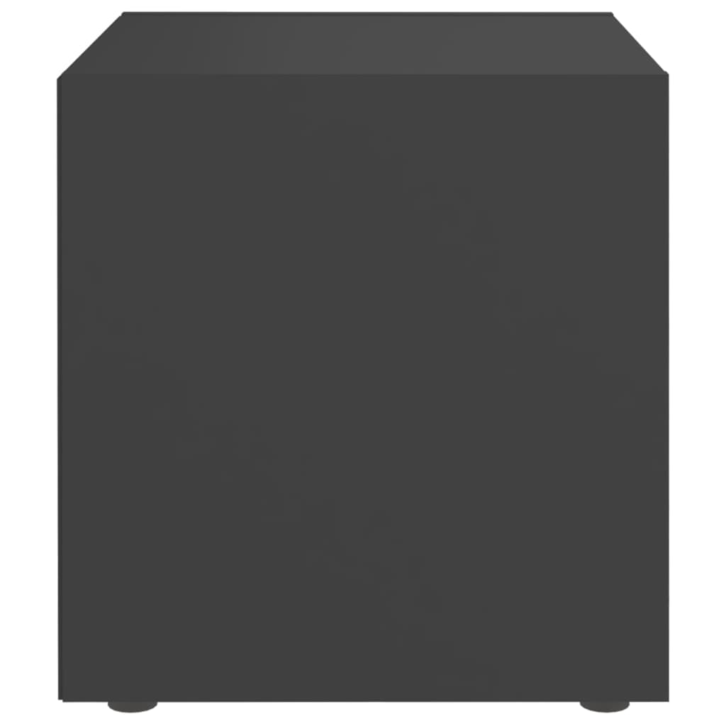 vidaXL TV-benk grå 37x35x37 cm sponplate