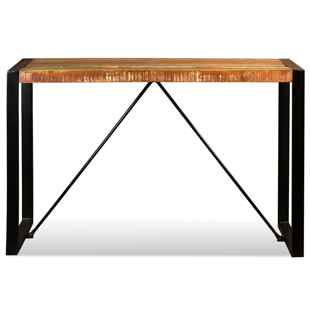 vidaXL Spisebord gjenvunnet heltre 120 cm