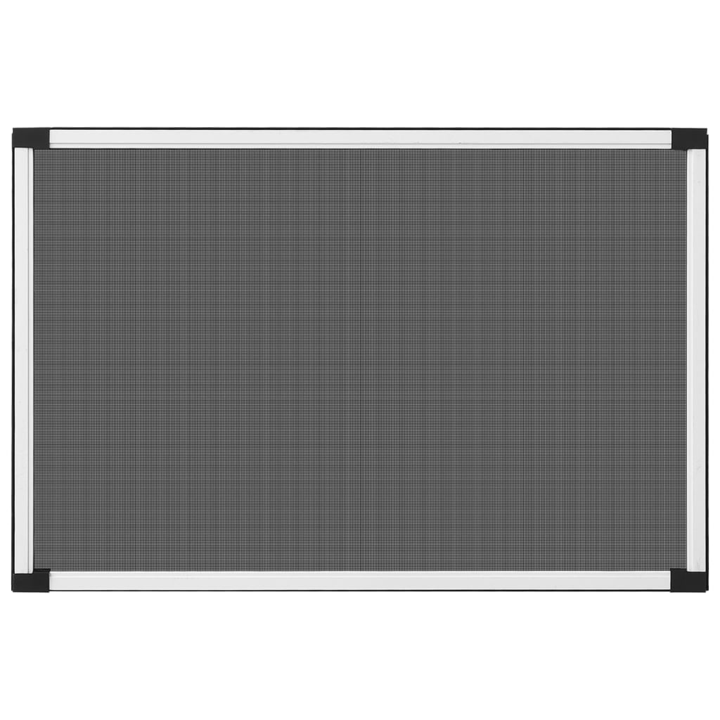 vidaXL Utvidbar insektskjerm for vinduer hvit (75-143)x50 cm