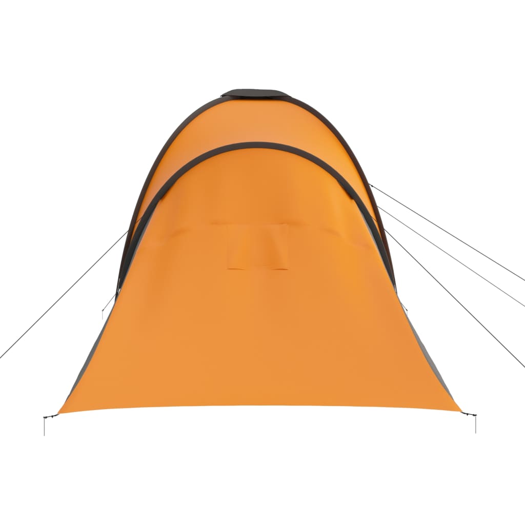 vidaXL Campingtelt 6 personer grå og oransje
