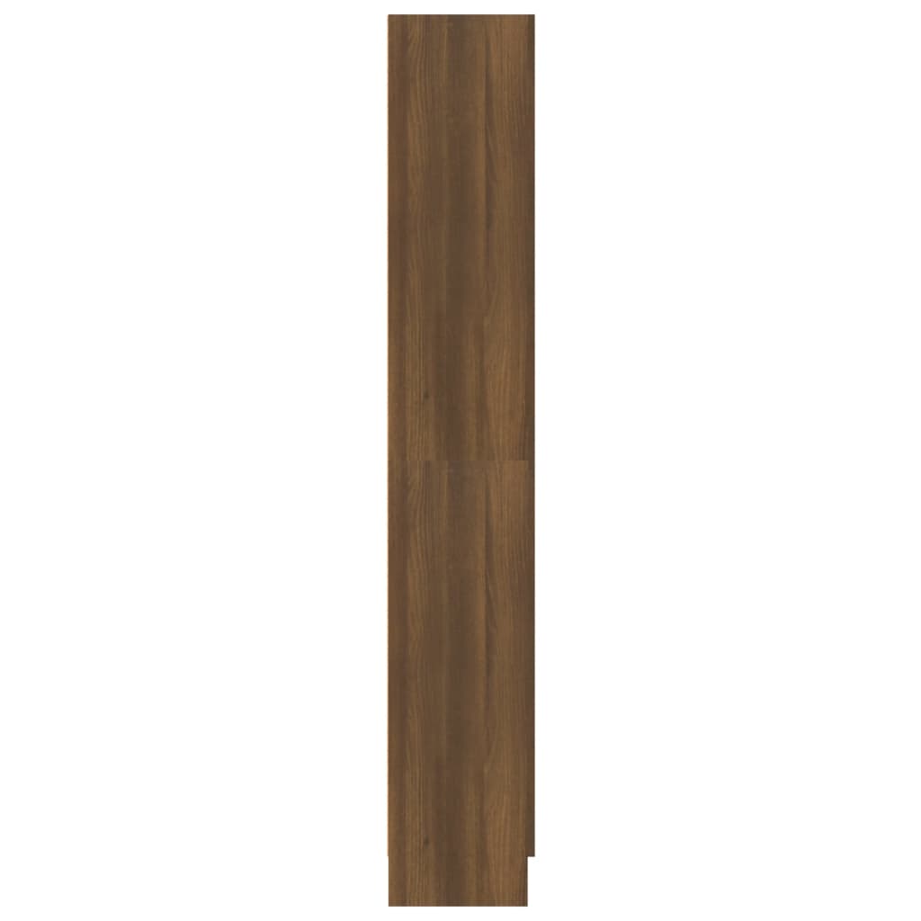 vidaXL Bokhylle brun eik 82,5x30,5x185,5 cm konstruert tre