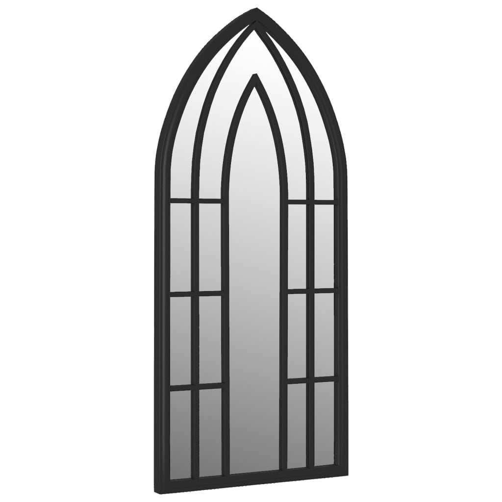 vidaXL Speil svart 100x45 cm for innendørs bruk jern