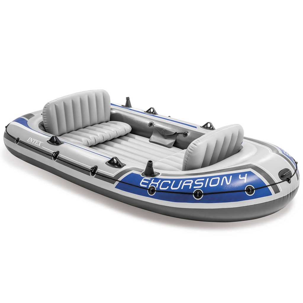 Intex Excursion 4 Oppblåsbar båt med årer og pumpe 68324NP