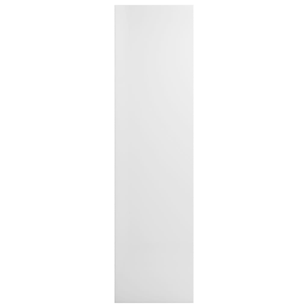 vidaXL Bokhylle/TV-benk høyglans hvit 36x30x143 cm sponplate