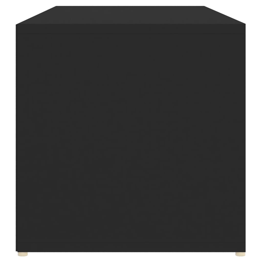 vidaXL Skobenk svart 105x35x35 cm sponplate