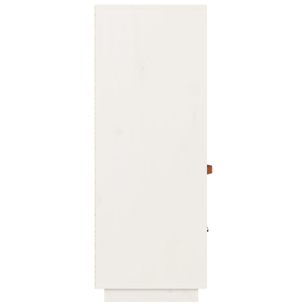 vidaXL Highboard hvit 67x40x108,5 cm heltre furu