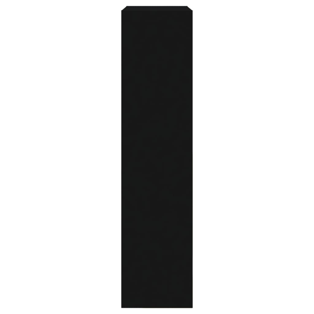 vidaXL Skohylle svart 60x21x87,5 cm konstruert tre