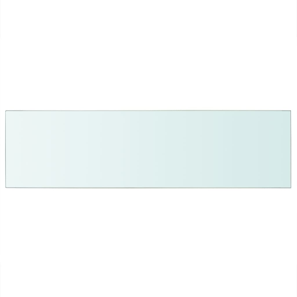 vidaXL Hyllepanel klart glass 90x25 cm