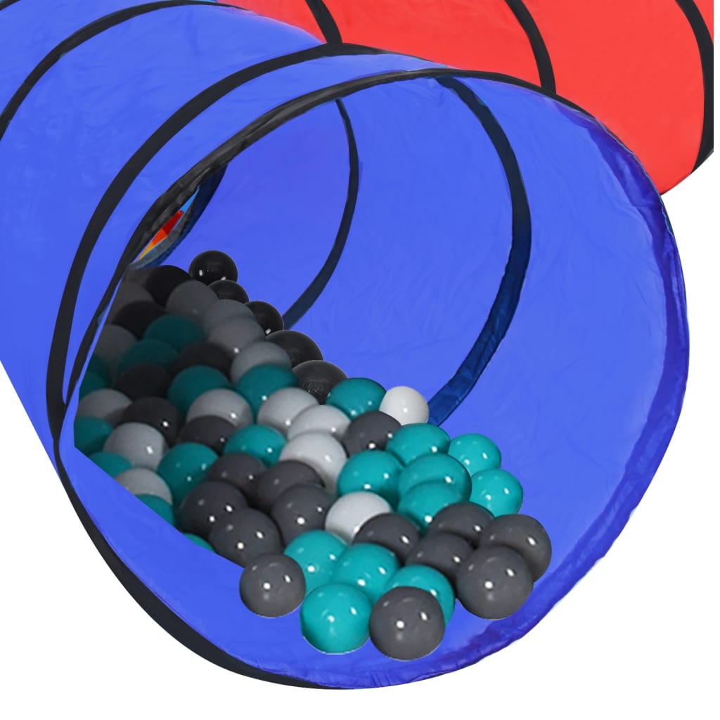 vidaXL Leketunnel med 250 baller flerfarget