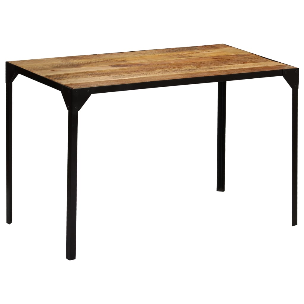 vidaXL Spisebord heltre mango og stål 120 cm