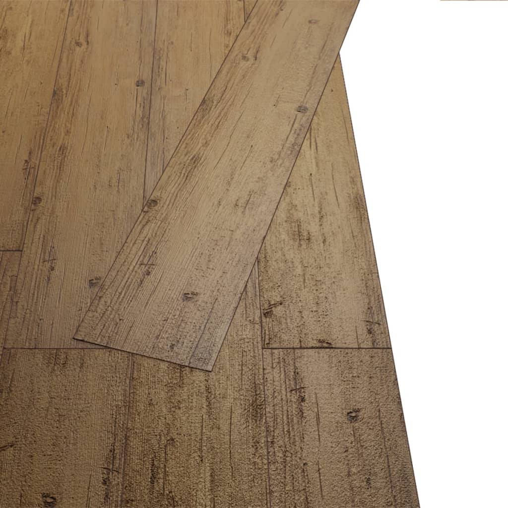 vidaXL Selvklebende PVC gulvplanker 2,51 m² 2 mm valnøttbrun