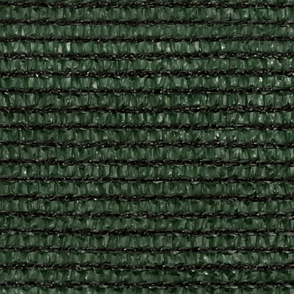vidaXL Solseil 160 g/m² mørkegrønn 2x4,5 m HDPE