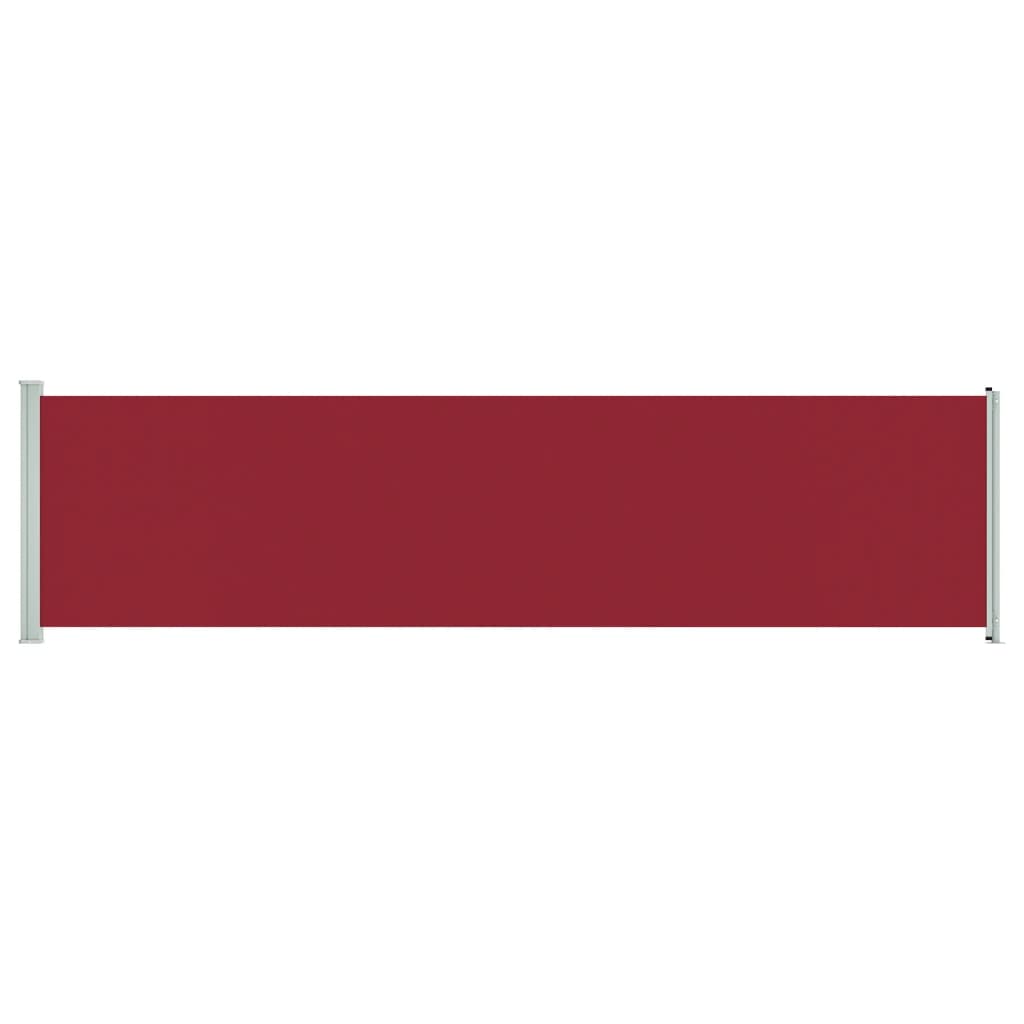 vidaXL Uttrekkbar sidemarkise 600x160 cm rød