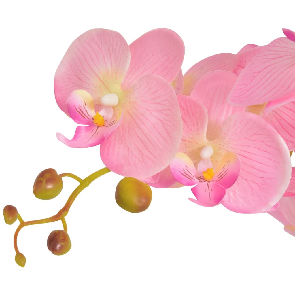 vidaXL Kunstig orkidè med potte 75 cm rosa