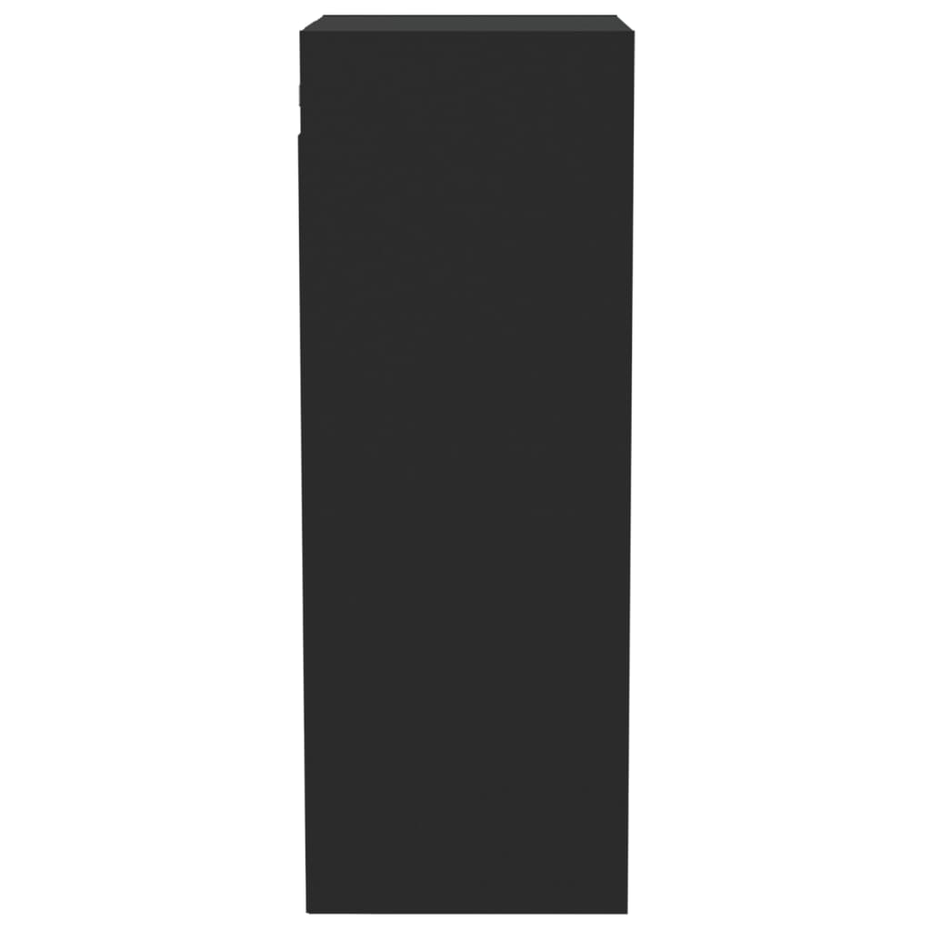 vidaXL Veggskap svart 34,5x32,5x90 cm konstruert tre