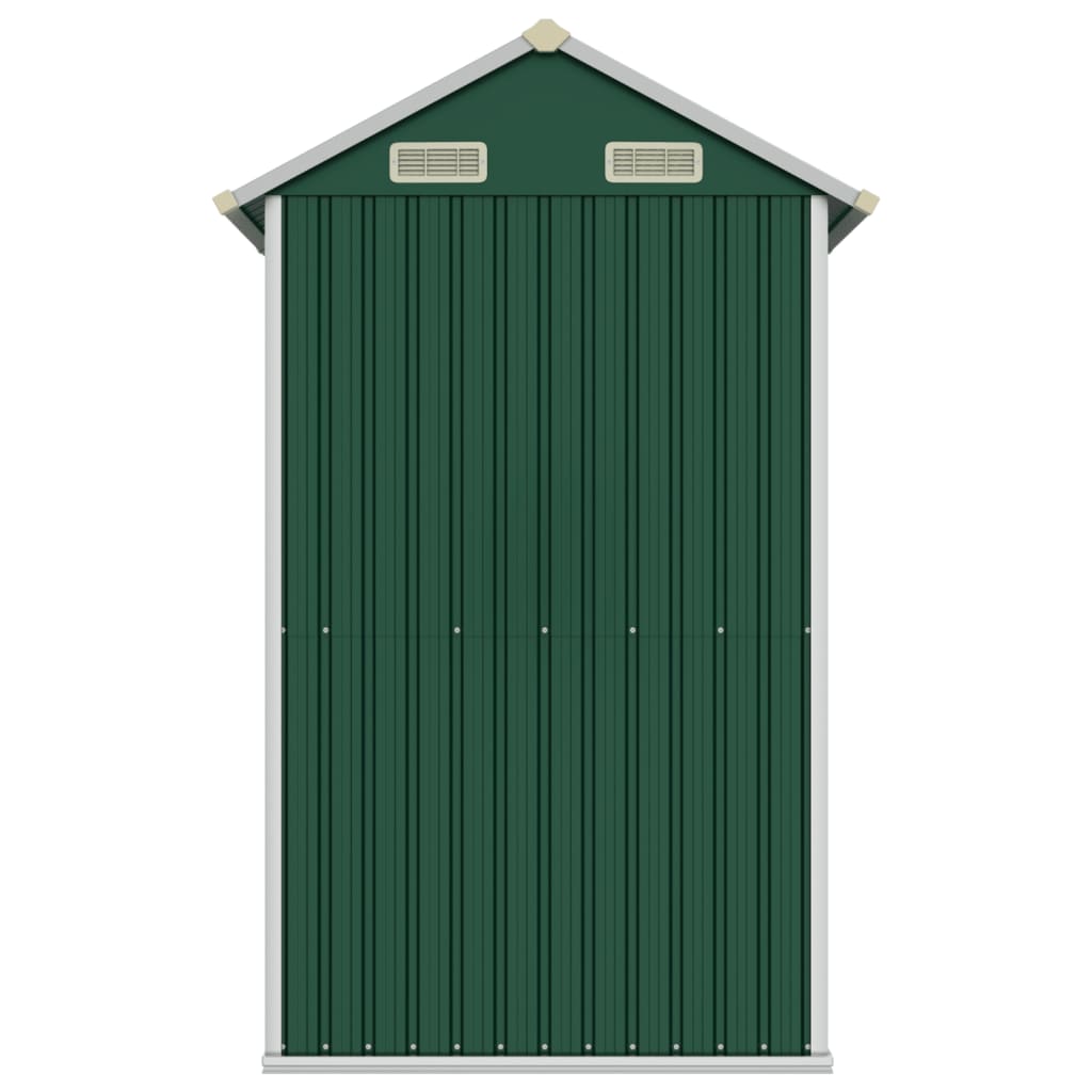 vidaXL Hageskur grønn 192x152,5x237 cm galvanisert stål