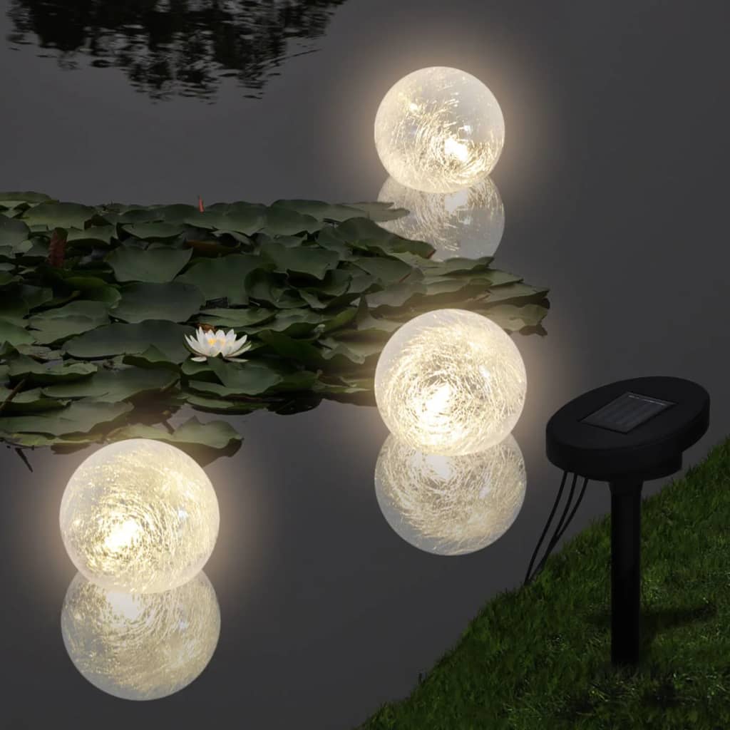 vidaXL Flytende lamper 6 stk LED for dam og basseng