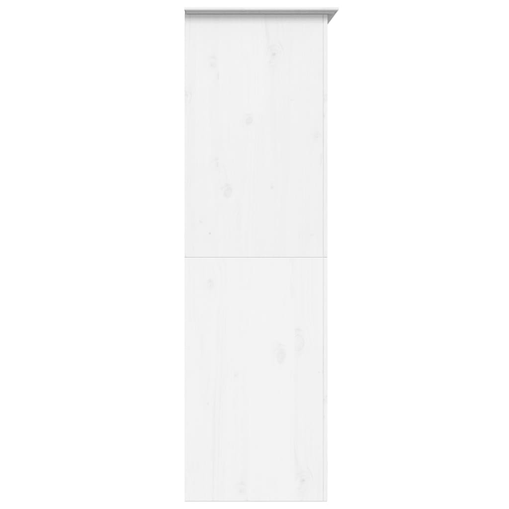 vidaXL Garderobe BODO hvit 101x52x176,5 cm heltre furu