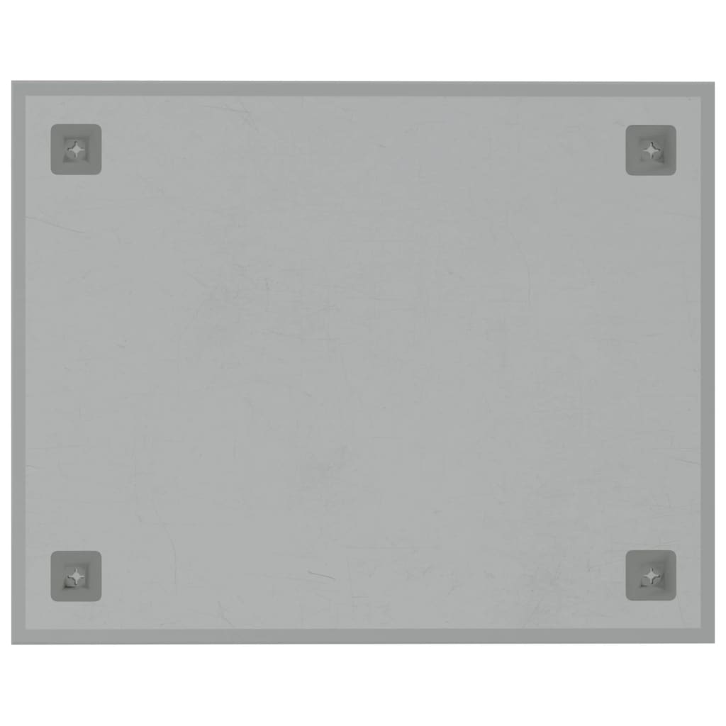 vidaXL Veggmontert magnettavle hvit 50x40 cm herdet glass