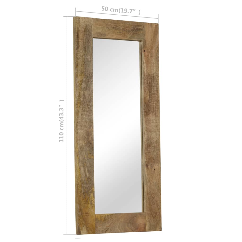 vidaXL Speil heltre mango 50x110 cm