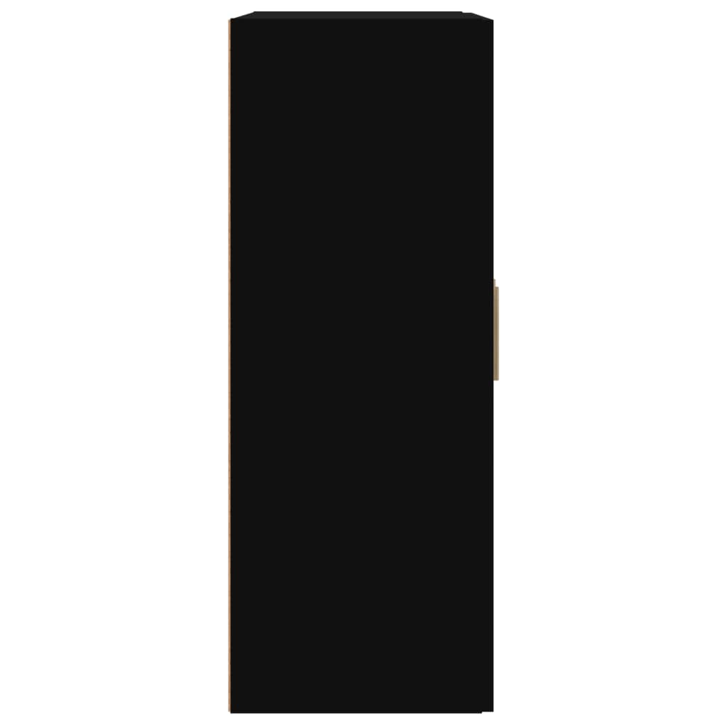 vidaXL Veggskap svart 69,5x32,5x90 cm konstruert tre