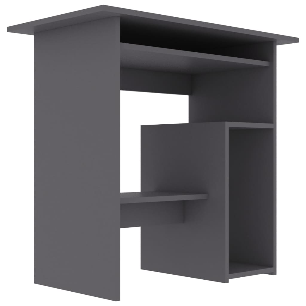 vidaXL Skrivebord grå 80x45x74 cm sponplate